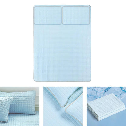 jicheng Cooling Mattress Pad Breathable Lightweight tress Topper Blue 1.5mx2.0m
