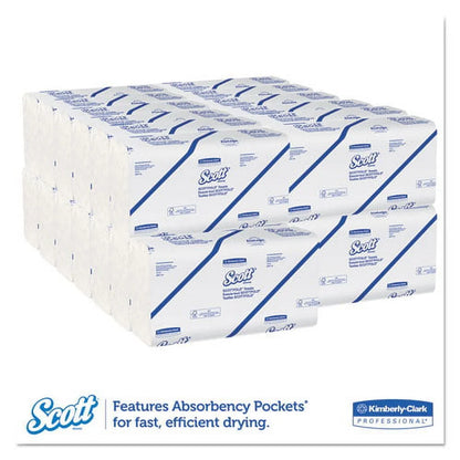 Pro Scottfold Towels, 9.4 x 12.4, White, 175 Towels/Pack, 25 Packs/Carton | Bundle of 5 Cartons