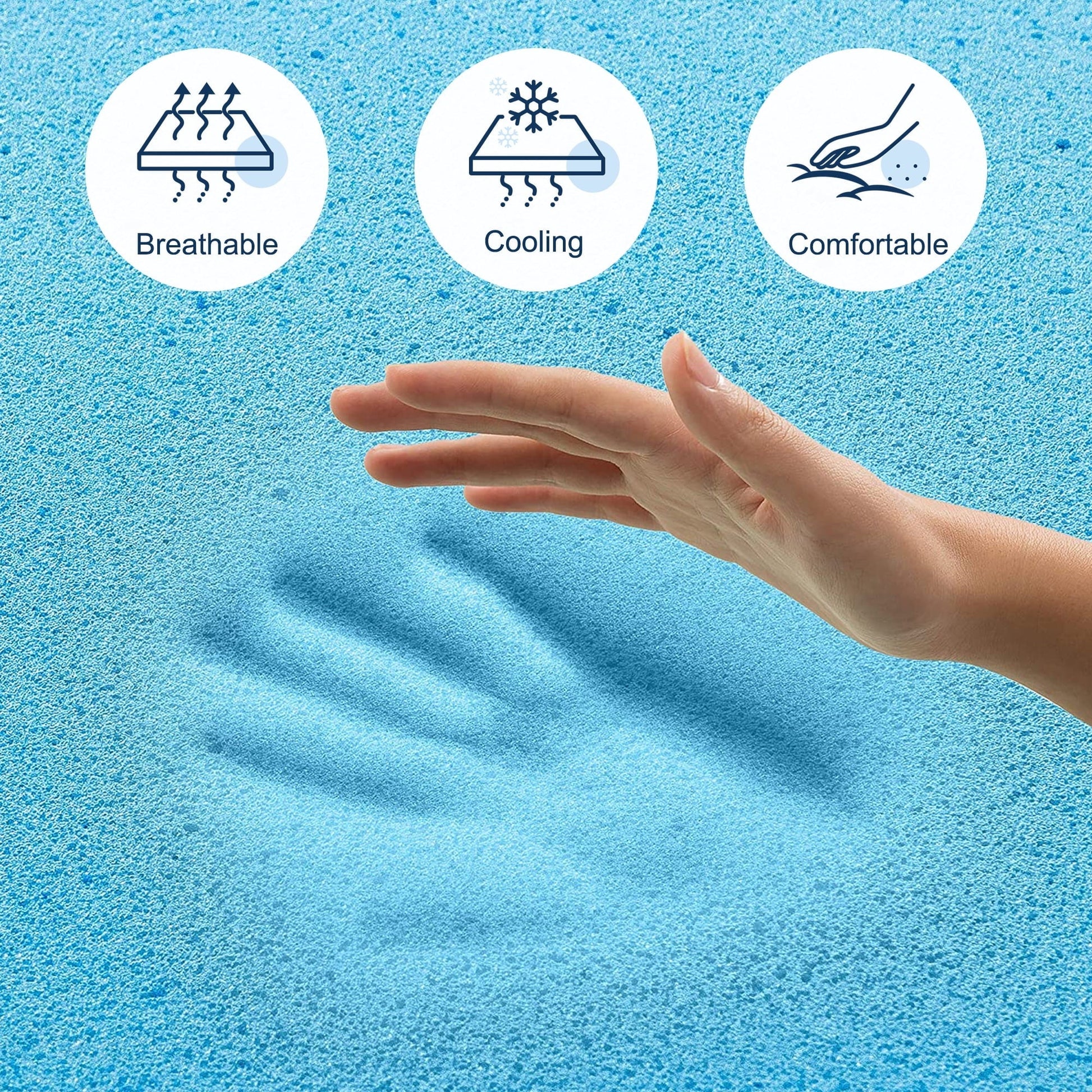Queen Mattress, Madinog 10 inch Cooling-Gel Memory Foam Mattress in a Box, Queen