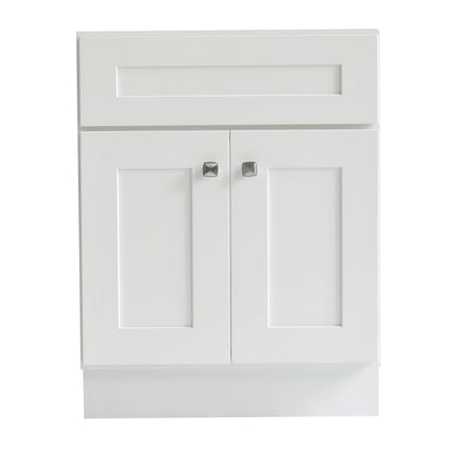 Design House 586925 Brookings 24x18 Unassembled Modern 2-Door Shaker Bathroom Vanity Cabinet Only, White