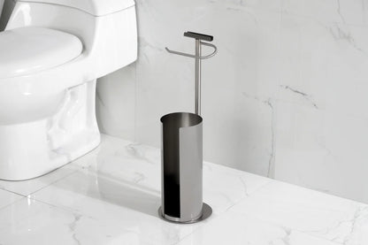 Kingston Brass Continental Freestanding Toilet Paper Holder with Roll Storage and Phone Stand Polished Chrome