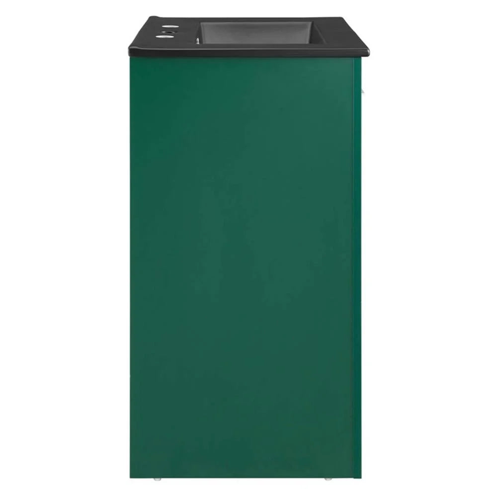 Modway Maybelle 24" Bathroom Vanity in Green Black