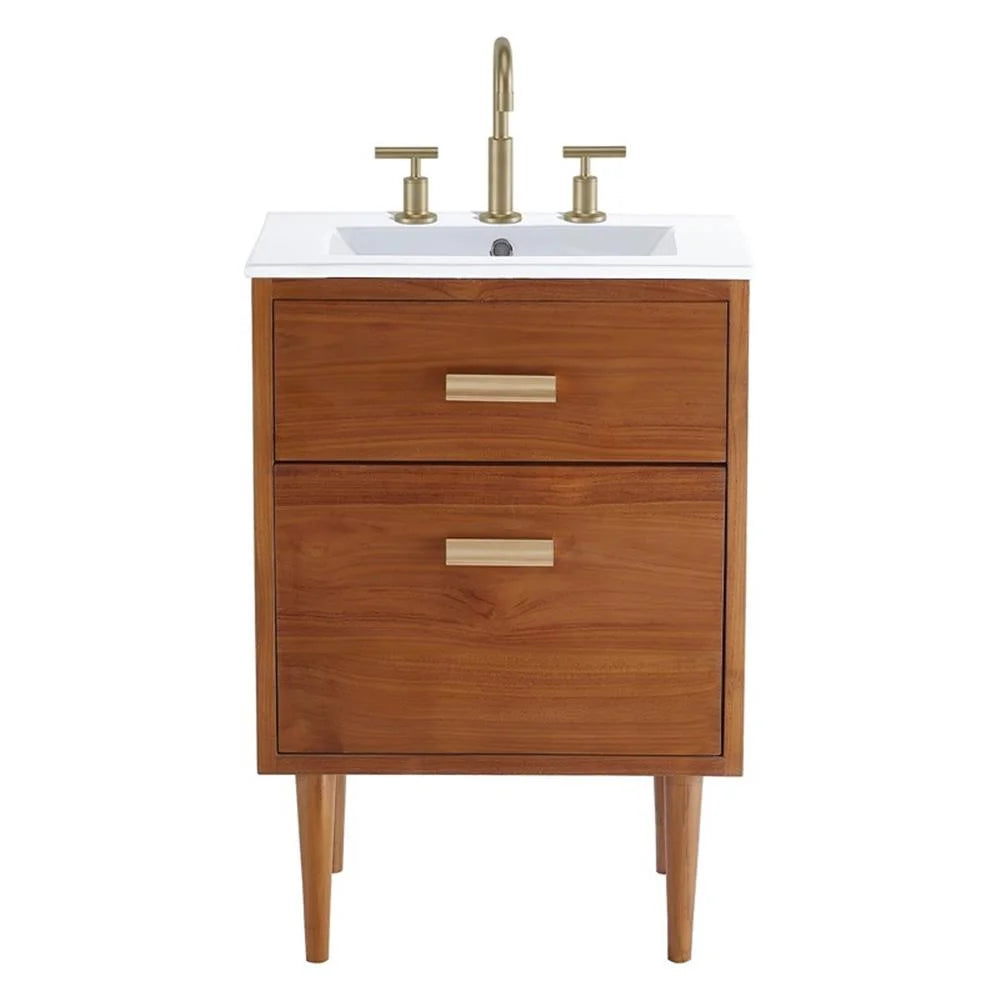Modway Cassia 24" Bathroom Vanity in Natural White