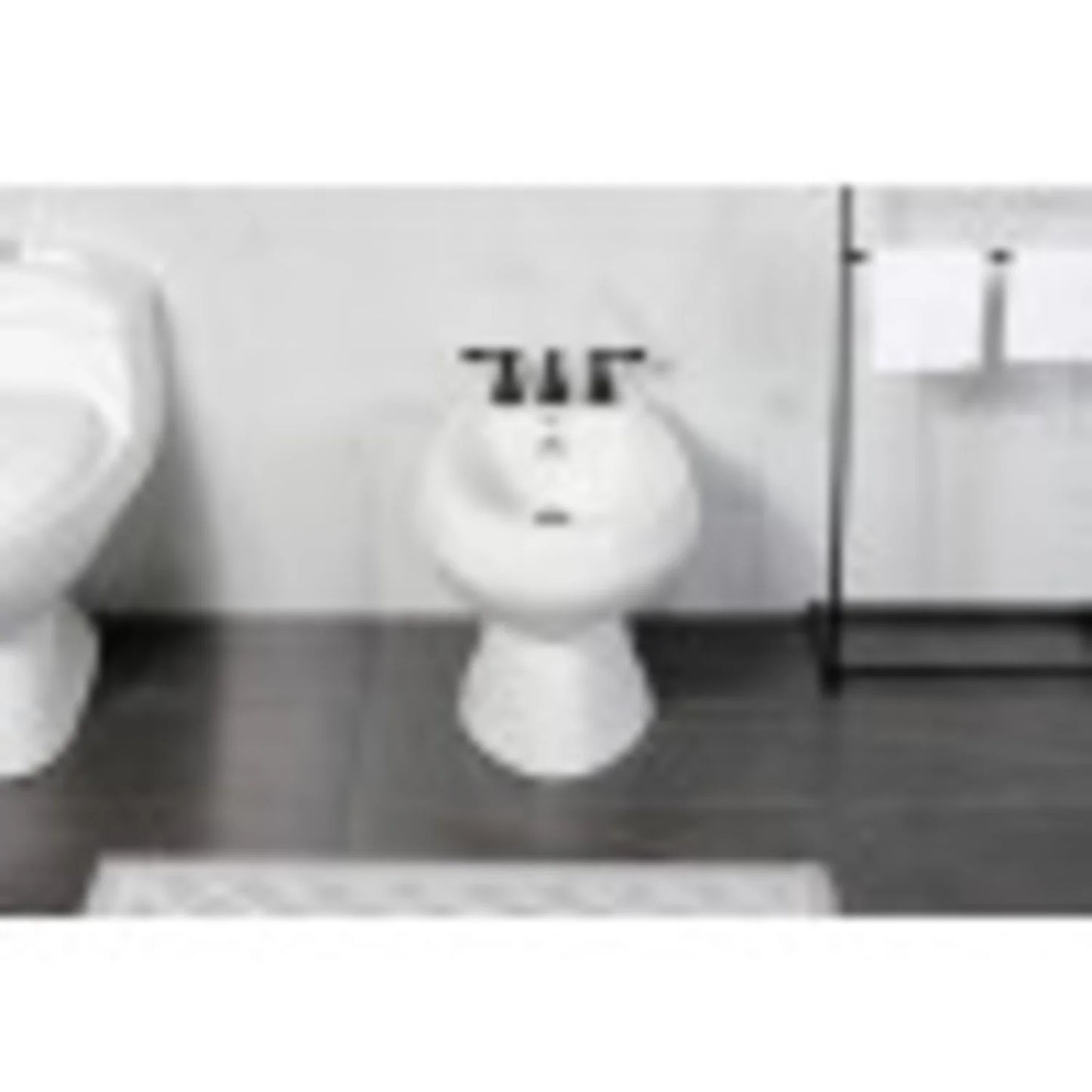 Kingston Brass KB320ACL American Classic Three-Handle Bidet Faucet, Matte Black