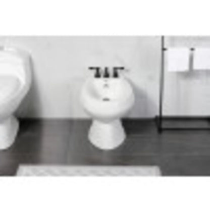 Kingston Brass KB320ACL American Classic Three-Handle Bidet Faucet, Matte Black