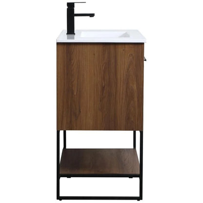 Elegant Kitchen and Bath 36 Inch Single Bathroom Vanity In Walnut Brown