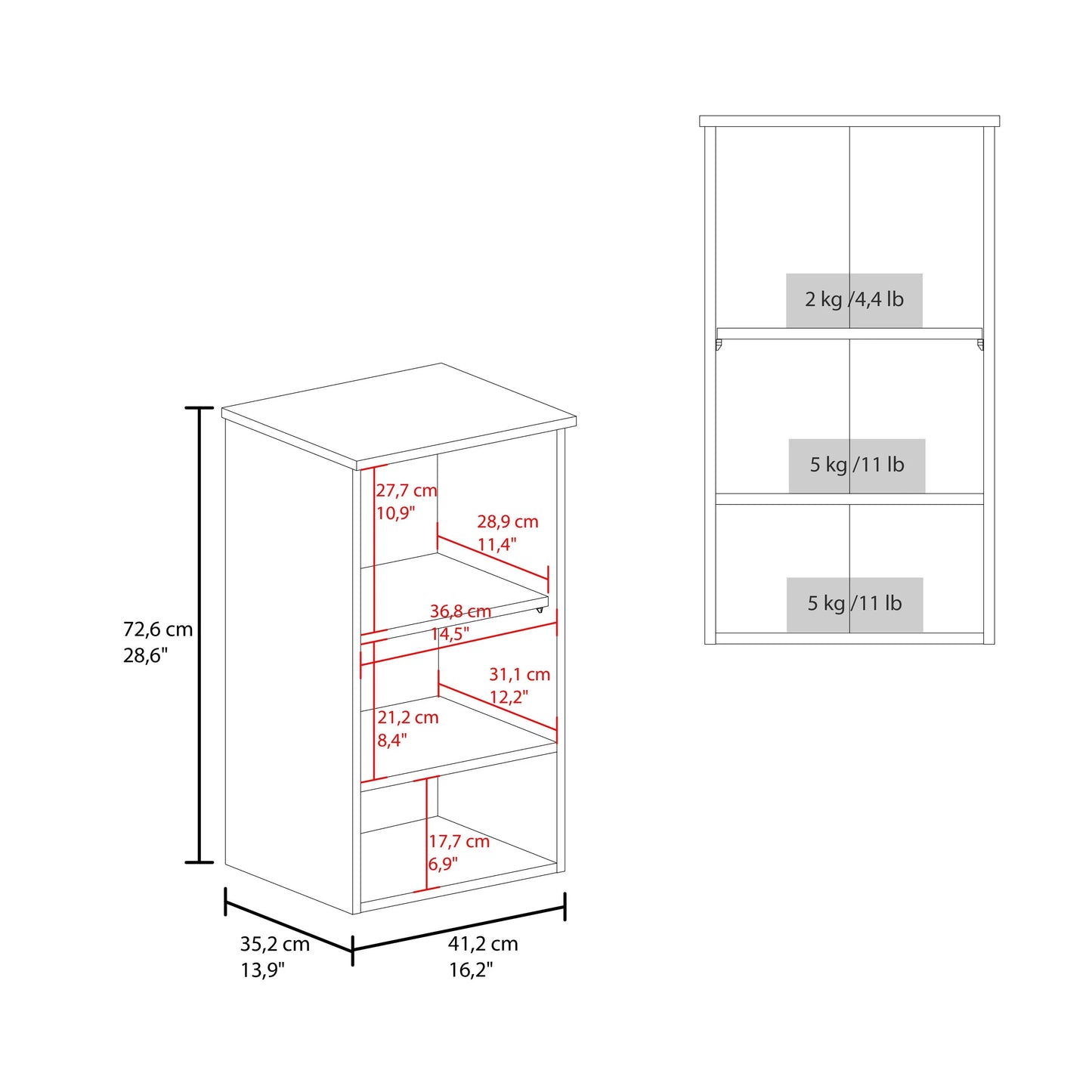 Carrizo Medicine Cabinet In Melamine with One Door,White,White Melamine Bath Faucets Bathroom Storage