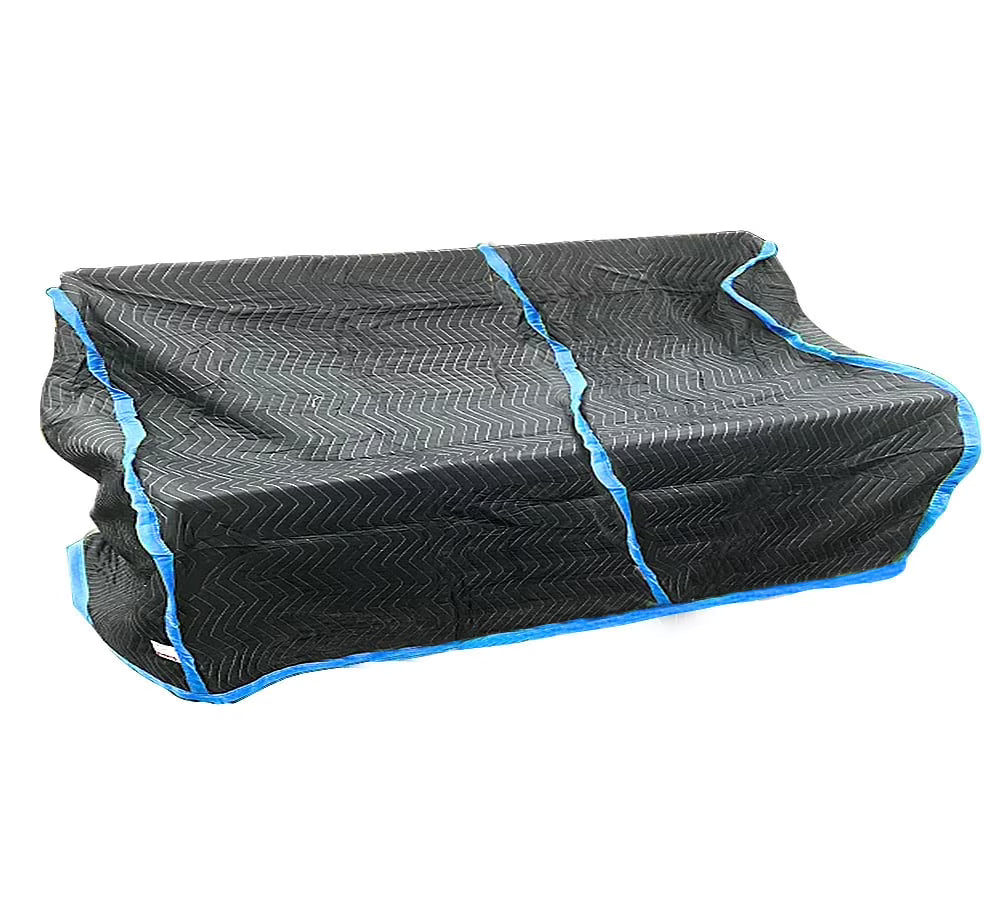 Quilted Moving Storage Blanket for Sofa and Couch - 38"x108"x46" Polyester Reusable, and Washable Zig-Zag Stitching Furniture Moving Cover
