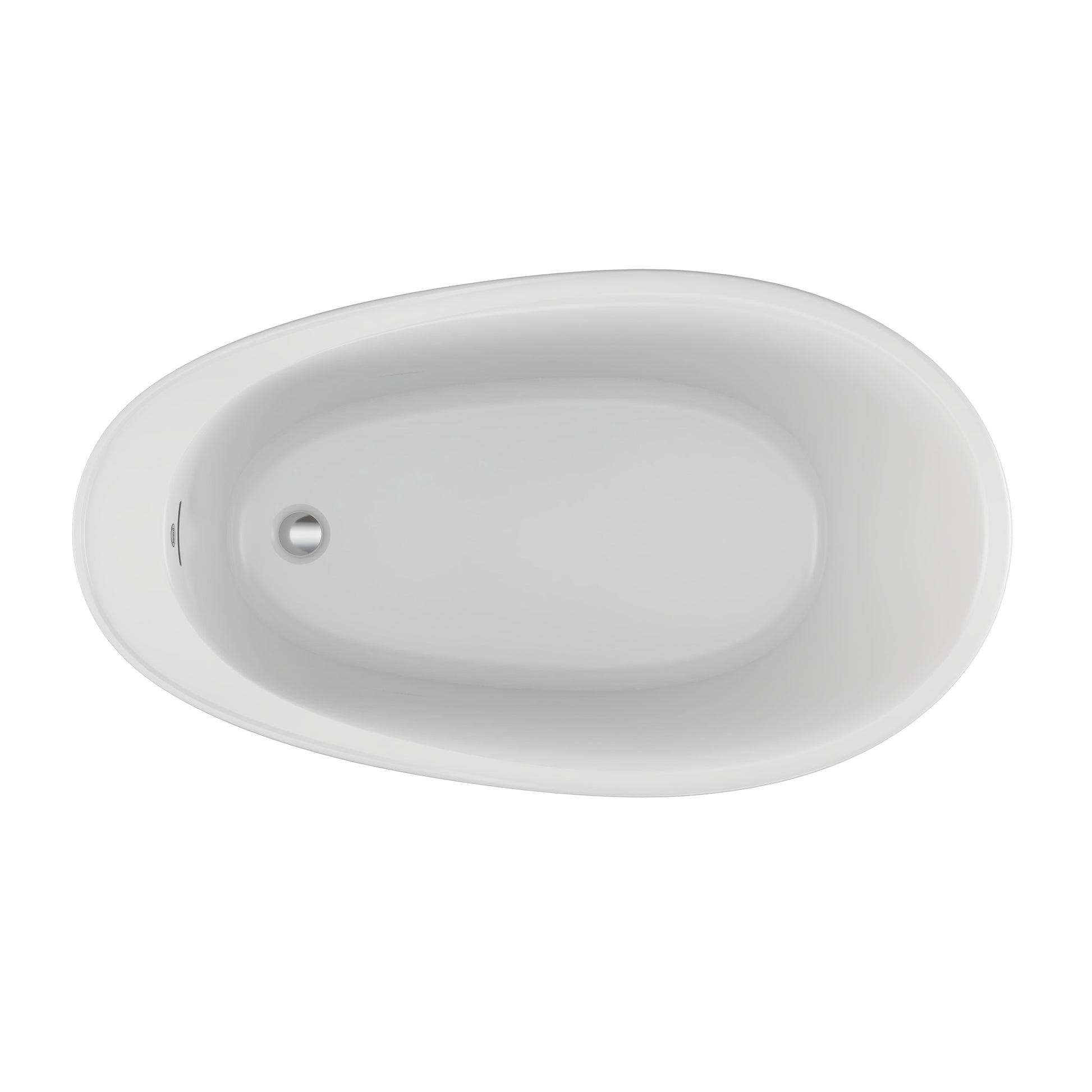 Jacuzzi Bria Freestanding White Acrylic Slipper Bath with Drain