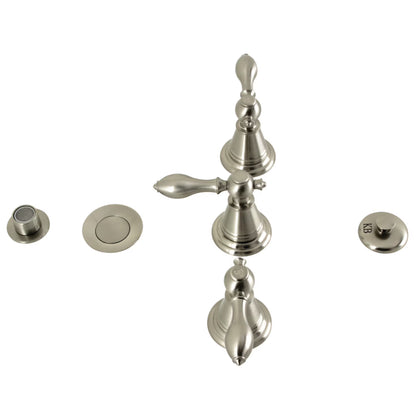 Kingston Brass KB327AL Victorian Three-Handle Bidet Faucet, Brushed Brass