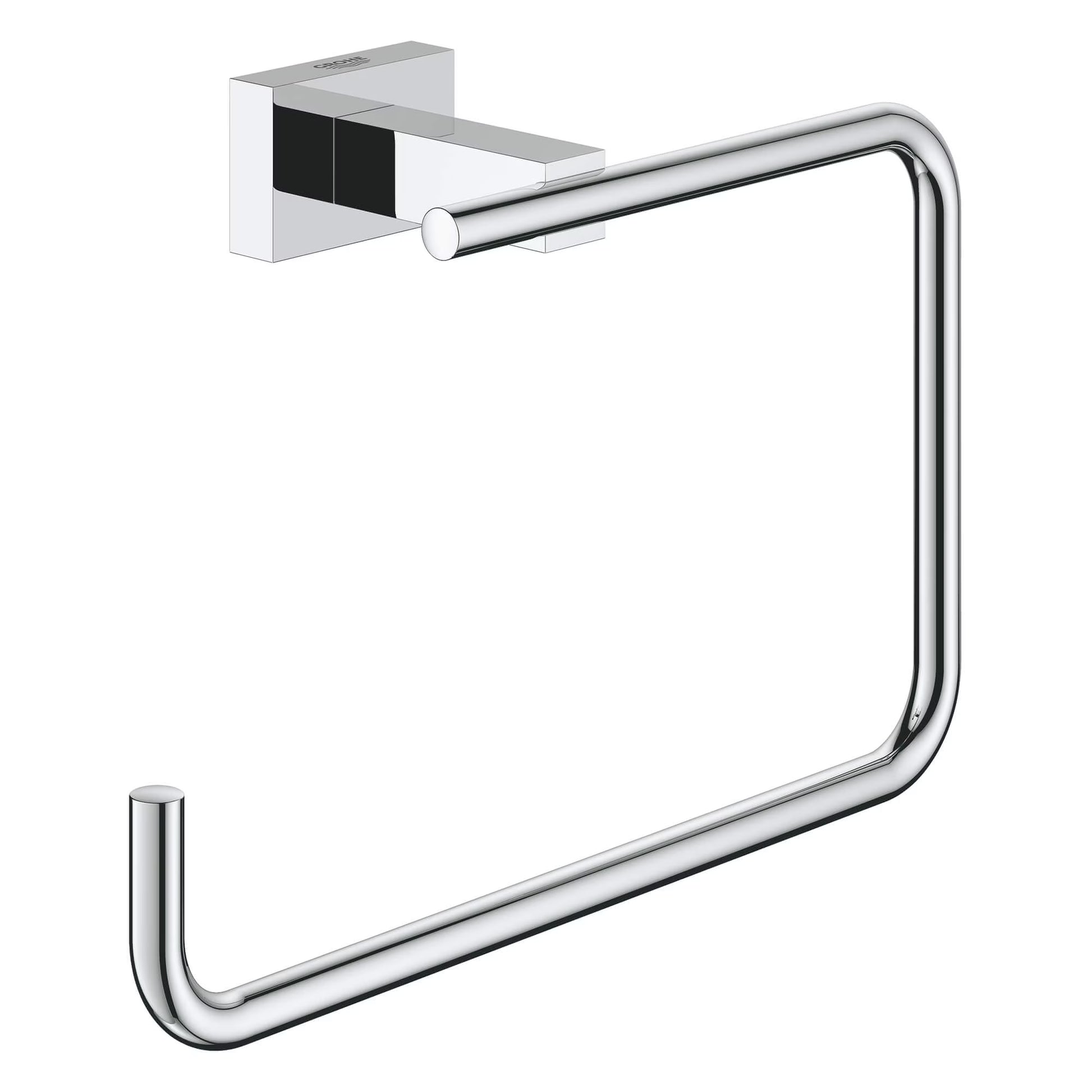 Grohe Essentials Cube 405102431 8" Towel Ring in Matte Black
