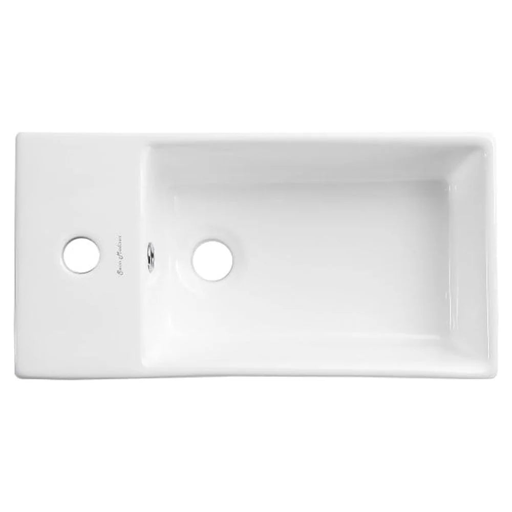 Pierre 19.5 Single, Open Shelf, Chrome Metal Frame Bathroom Vanity