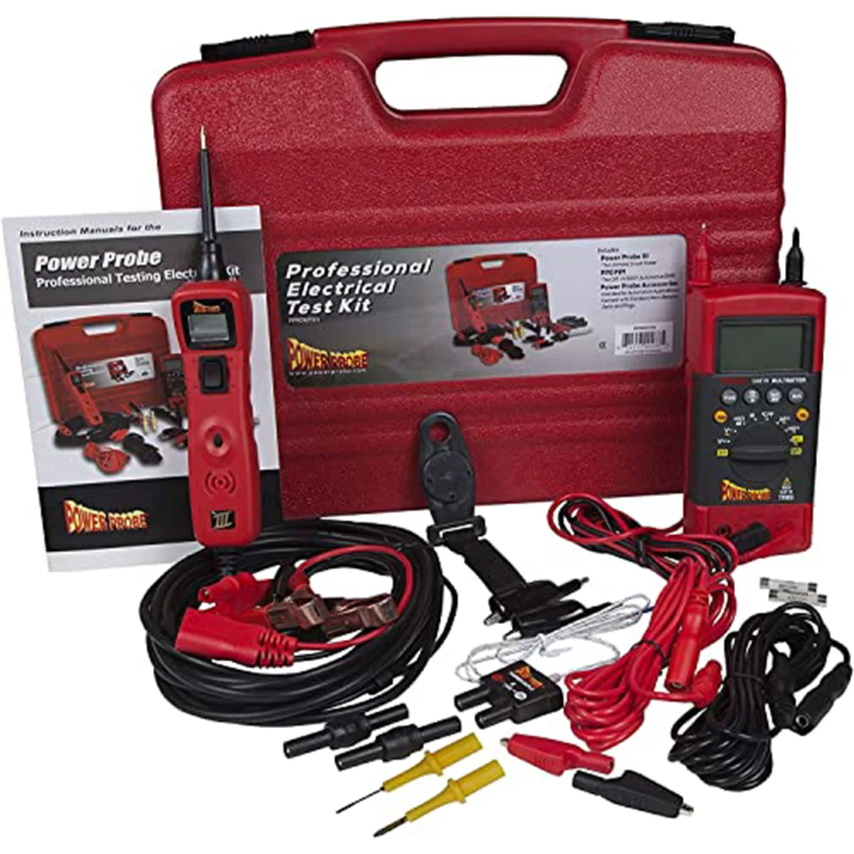 Power Probe PP31CS, 600V Red Digital Circuit Tester, 5 Piece Pack