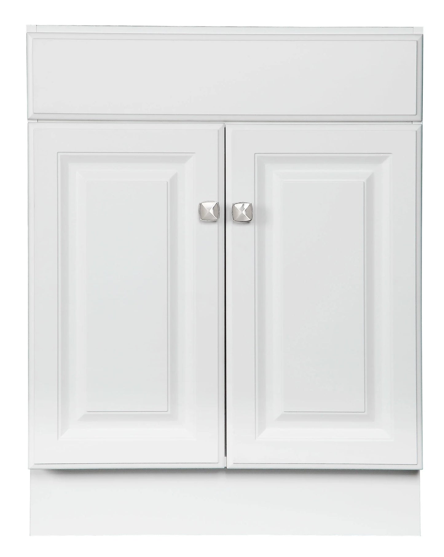 Design House Solid Wood Wyndham 24" Ready to Assemble 2-Door Bath Vanity Cabinet, White