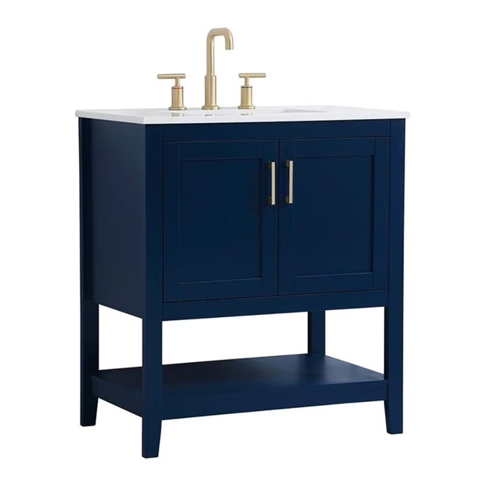 30 inch Single Bathroom Vanity in White