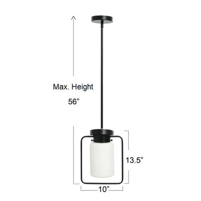 Creative Co-Op Robert Stevenson Lighting Ezra - Metal and Frosted Glass Convertible Flush Mount/Pendant Ceiling Light, Brushed Brass