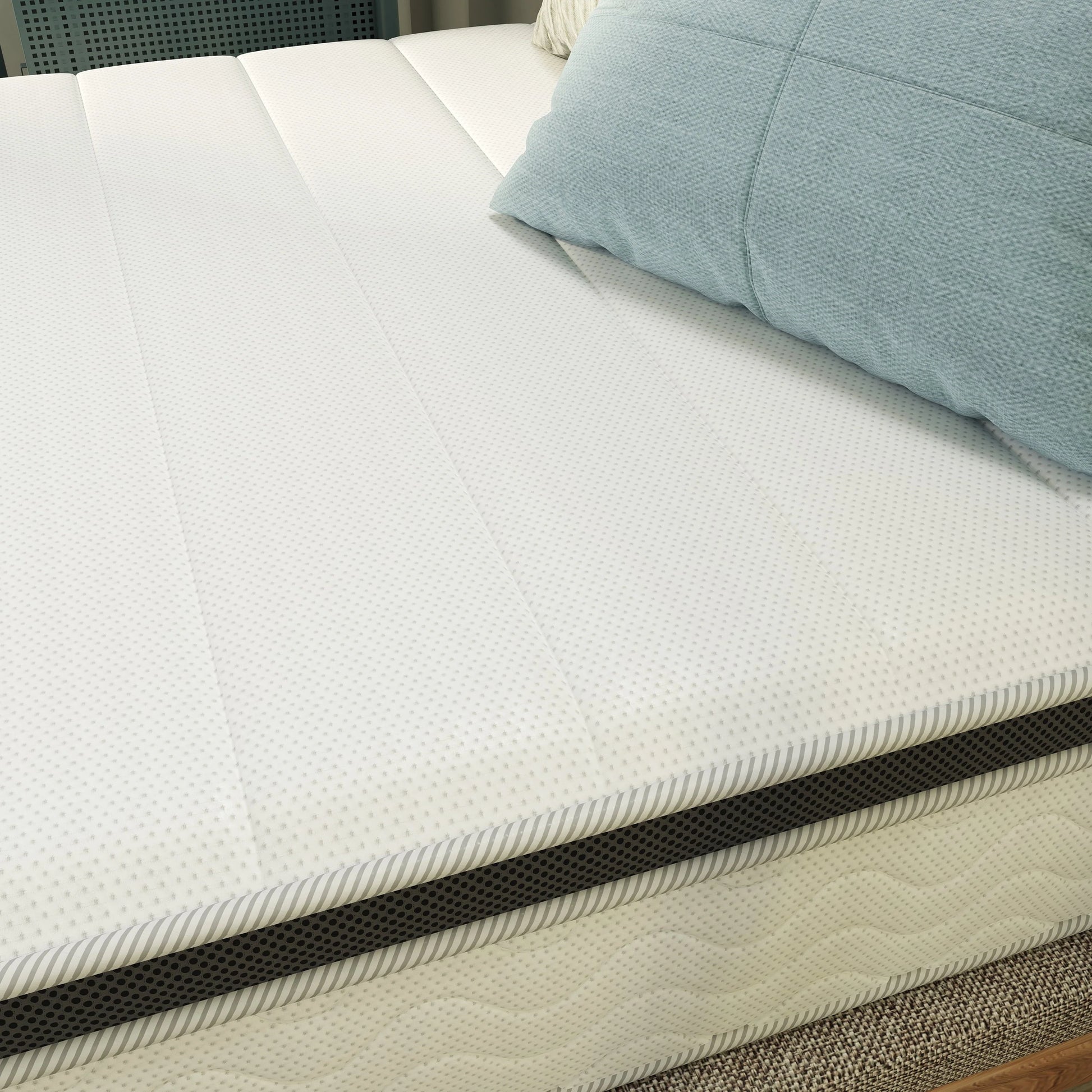 NapQueen Maxima 10” Hybrid of Cool Gel Infused Memory Foam and Coils Mattress, Full