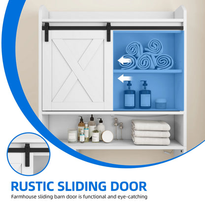 Dextrus Over The Toilet Storage Cabinet,Bathroom Shelf Organizer with Infrared Sensor Light,Toilet Paper Holder,and Adjustable Shelf
