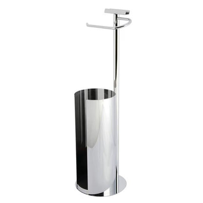 Kingston Brass Continental Freestanding Toilet Paper Holder with Roll Storage and Phone Stand Polished Chrome
