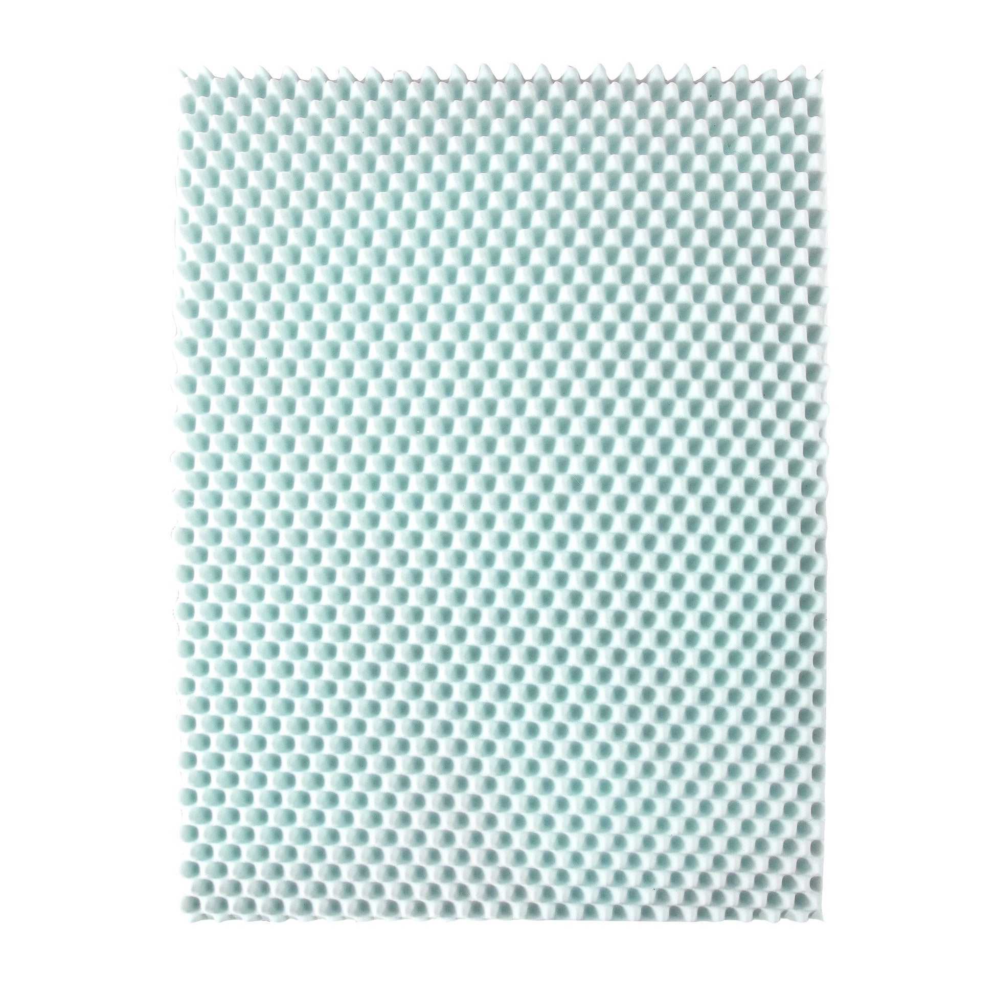 Mellow 4" Cooling Gel Egg Crate Memory Foam Mattress Topper, Queen