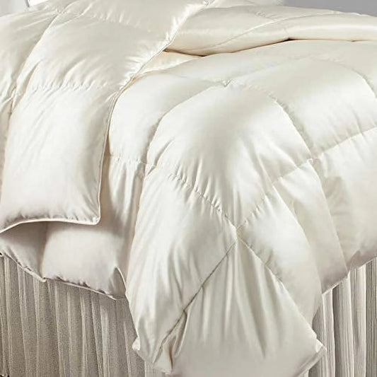 Roch Linen Silk Satin Comforter Full/Queen | Box Stitched | 300 GSM | Down Alternative Comforter | Luxurious Hotel Quality Quilt | Machine Washable | Ultra Soft Fluffy Bedding (Black)