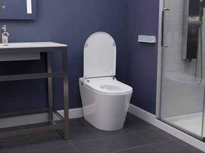 ANZZI ENVO Echo Elongated Smart Toilet Bidet in Matte Black with Auto Flush