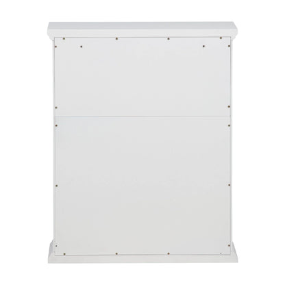 Linon Serenity Bathroom Medicine Cabinet, White