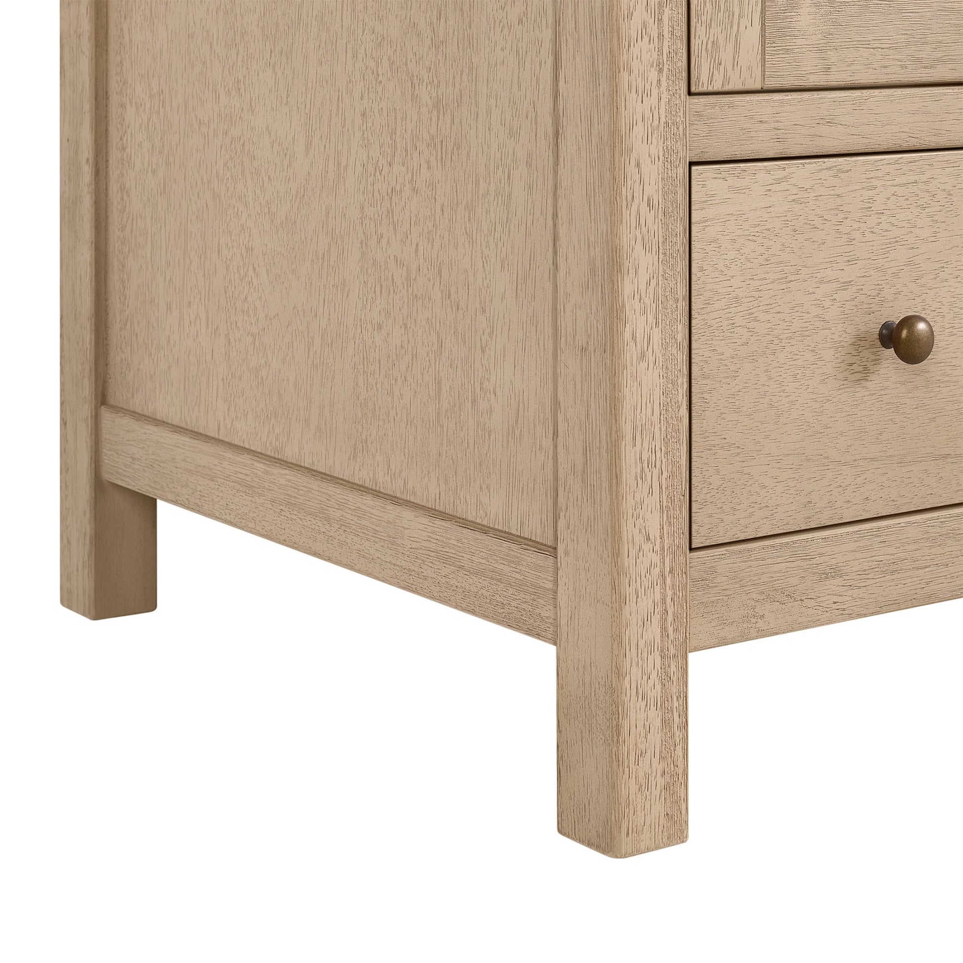 Alaterre Furniture Lucca 48 Inch Bathroom Vanity Without Sink (Natural)