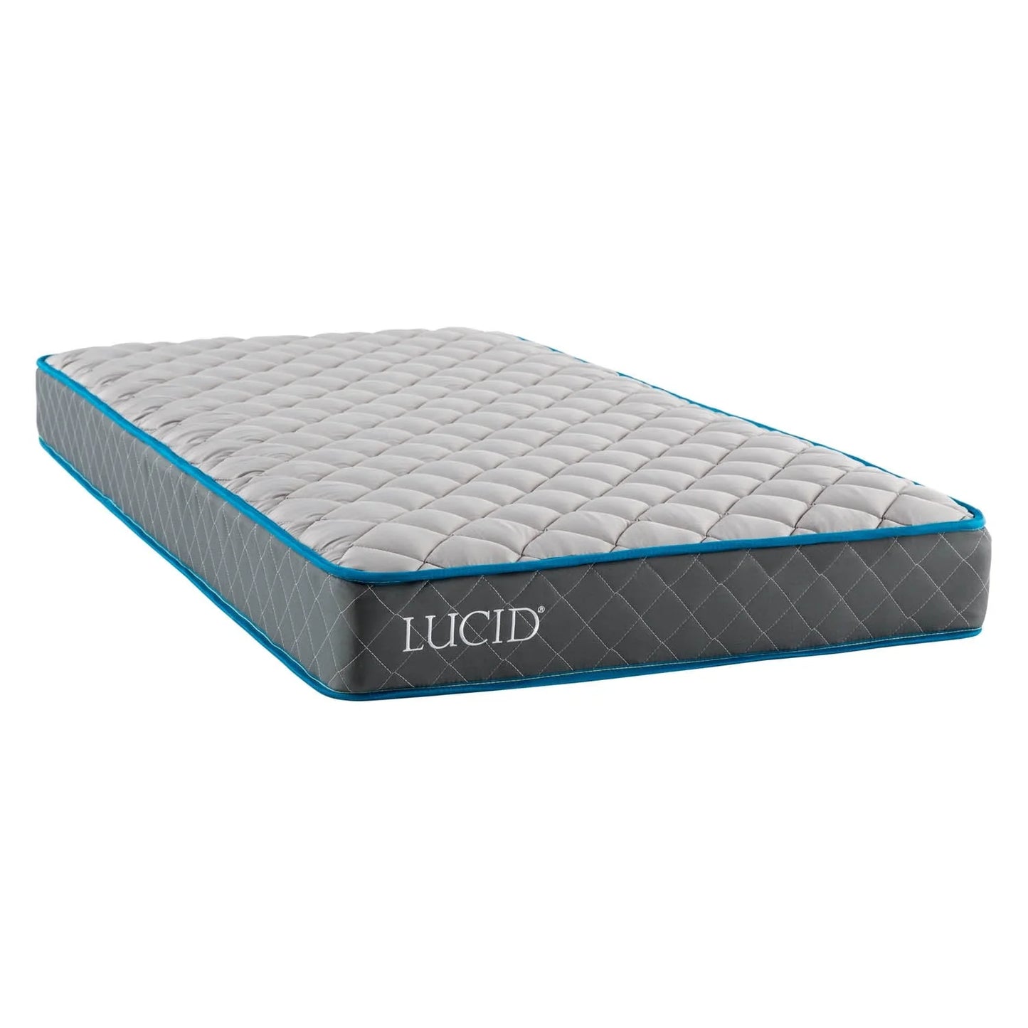 Lucid Bounder 7" Innerspring Mattress with Quilted Fabric Cover, Twin