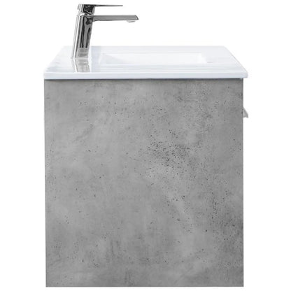 Elegant Kitchen and Bath 48 Inch Single Bathroom Floating Vanity In Concrete Grey