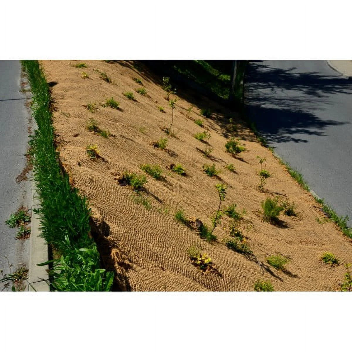 Farm Plastic Supply - Erosion Control Blanket - Coconut Garden and Landscape Cover, Erosion Control Blanket, Coconut Blanket, Erosion Control, Mulch, Slope Stabilizer (4' x 112.5')
