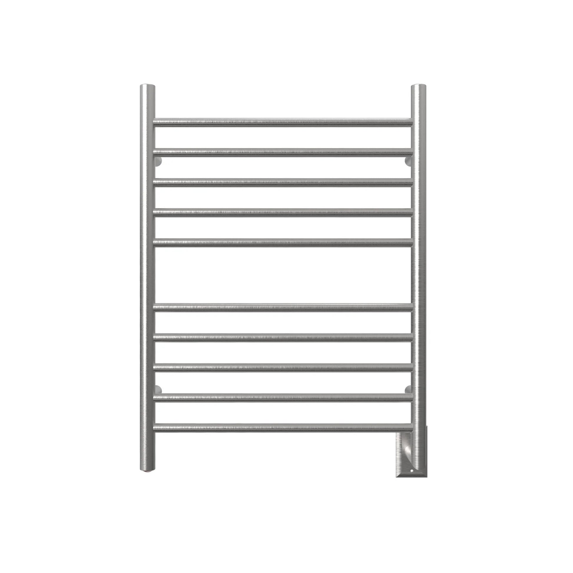 Amba Products 33.5" Gold Hardwired Straight 10 Polished Bar Towel Warmer
