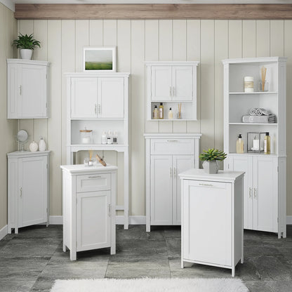 RiverRidge Somerset Over the Toilet Bathroom Spacesaver Medicine Cabinet Shelf - White