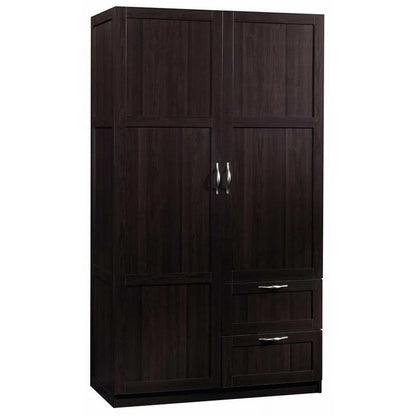 Sauder Wardrobe/Storage Cabinet, Cinnamon Cherry Finish
