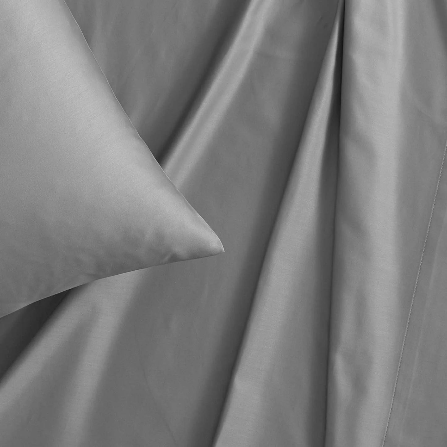 Vera Wang 800 Collection Bed Sheet Set - 800 Thread Count, Silky Smooth Wrinkle-Resistant Bedding, Queen, Grey Steel Grey Queen
