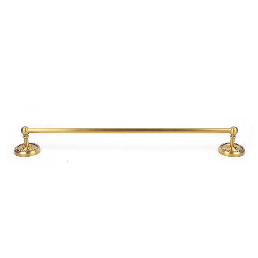 7 Antique Bathroom Accessory Bathroom Hardware Set Brass Carved Towel Bar Shelf 7PCS Antique Bathroom Accessories Bath Hardware Set Carved Brass Towel Rack Bar Gold Bathroom Accessories Set Toilet