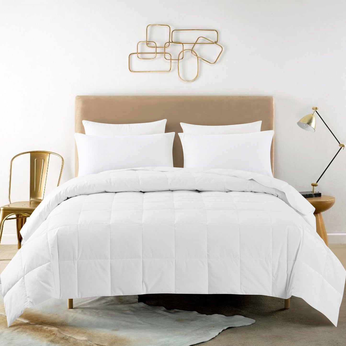 Feather and Loom White Down Blanket
