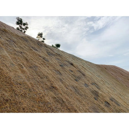Farm Plastic Supply - Erosion Control Blanket - 7.5' x 112.5' - Coconut Garden and Landscape Cover, Erosion Control Blanket, Coconut Blanket, Erosion Control, Mulch, Slope Stabilizer