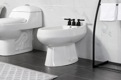 Kingston Brass KB6320DKL Kaiser Three-Handle Bidet Faucet, Matte Black