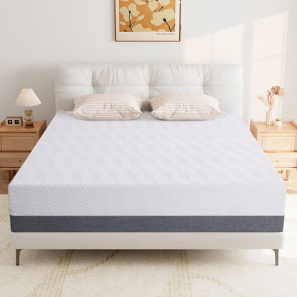 Queen Mattress, Madinog 10" Medium Memory Foam Mattress, Mattress in a box