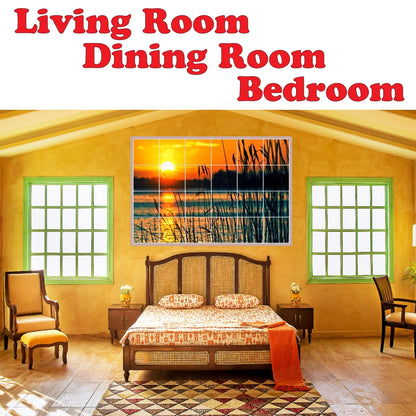 Ceramic Tile Mural-Hermanus Koekkoek Ships Bathroom Tile Mural 1. 17" w x 12.75" h using (12) 4.25 x 4.25 ceramic tiles