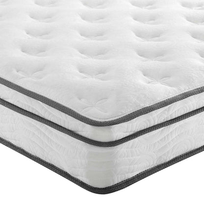 Modway Jenna 8" Innerspring and Foam Narrow Twin Mattress in White