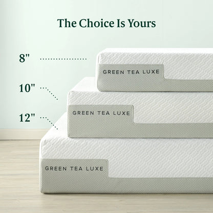 Zinus 10" Green Tea Luxe Queen Memory Foam Mattress, Made in the USA of US Foam and Global Materials