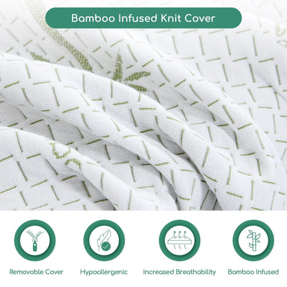 6 inch Twin Memory Foam Mattress with Bamboo Cover, CertiPUR-US Certified, Mattress in a Box