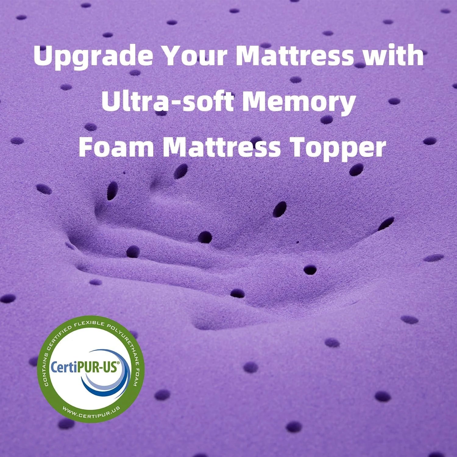 BDEUS 3 Inch Gel Memory Foam Mattress Topper Queen Size, Ventilated High Density Pad for Back Pain, Bed Topper with Removable Soft Cover, CertiPUR-US Certified