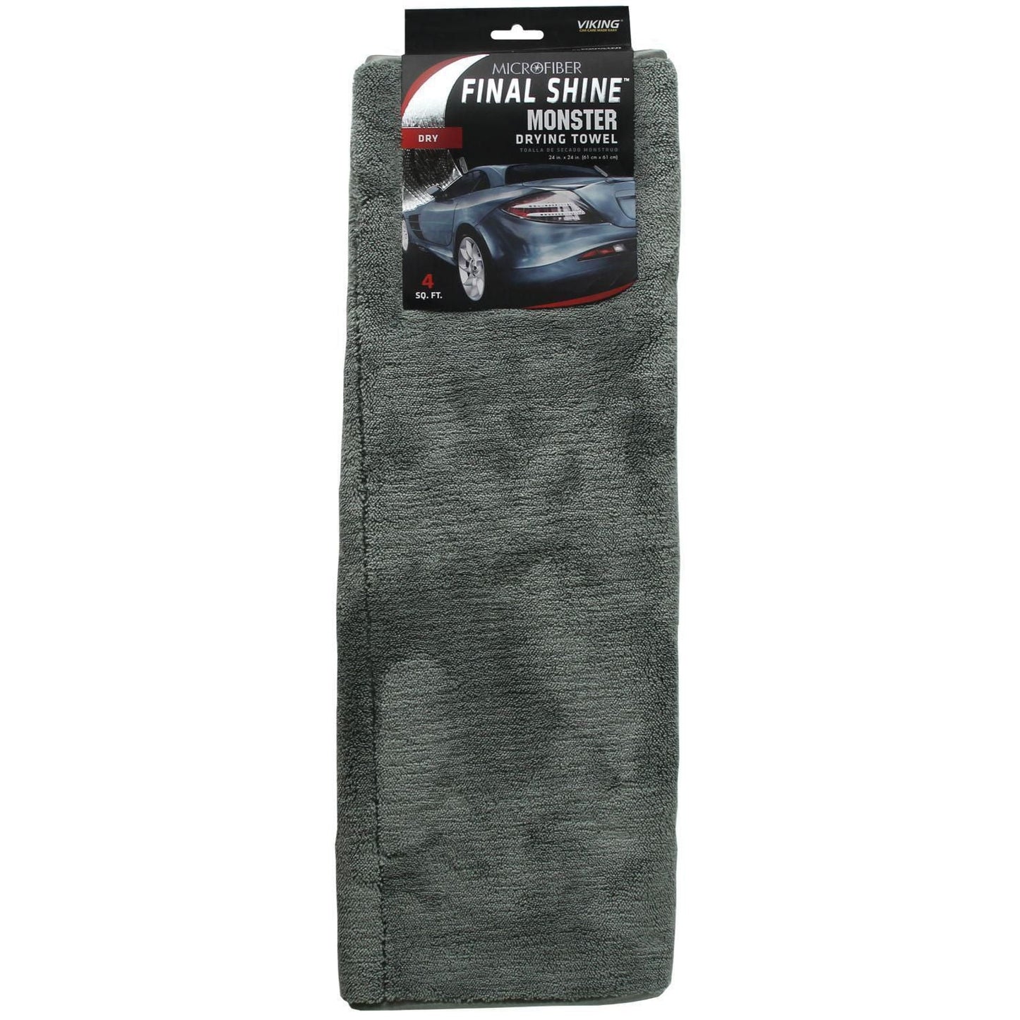 Viking Car Care Viking Final Shine Monster Drying Towel - 4 Square Feet Dries Your Vehicle Fast and Streak Free