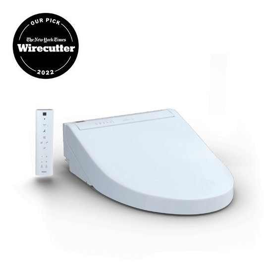 TOTO® WASHLET® C5 Electronic Bidet Toilet Seat with PREMIST and EWATER+ Wand Cleaning, Elongated, Cotton White - SW3084#01
