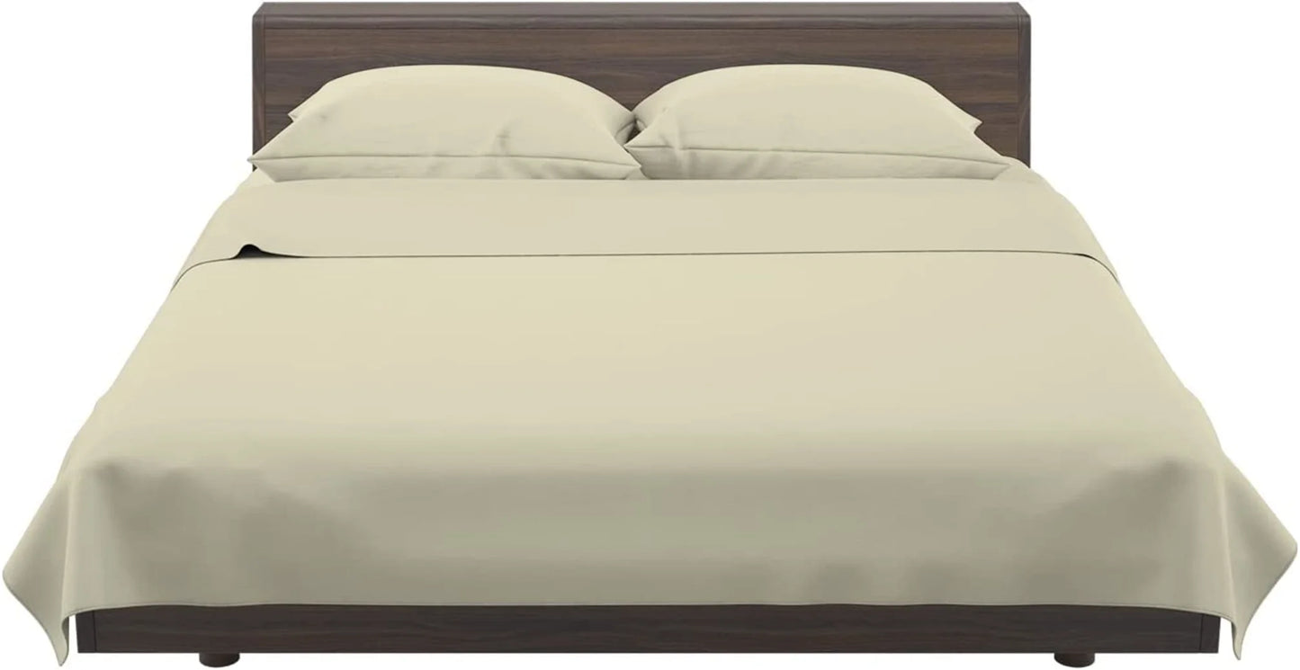 DIPASONA Exclusive 1000 Thread Count 100% Egyptian Cotton Sheets, Breathable Bed Sheets & Pillowcases, Fits up to 18" Inches Deep Pockets, (Ivory)
