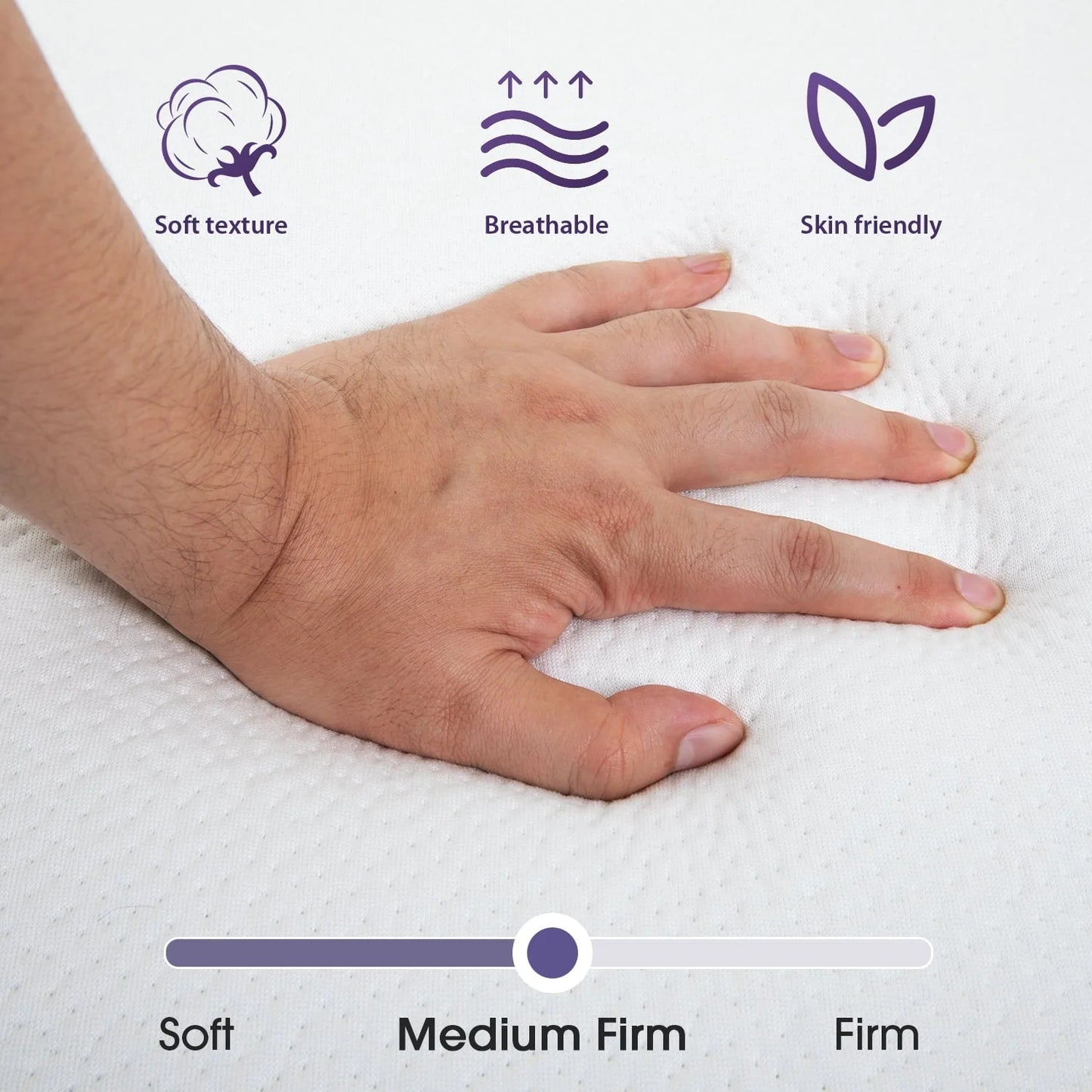 YRLLENSDAN 3 Inch Single Mattress, Floor Mattress Foldable Bed with Washable Cover Non-Slip Bottom for Camping Folding Mattress Trifold Mattress Foldable Mattress Single Size, 75" x 25" x 3"