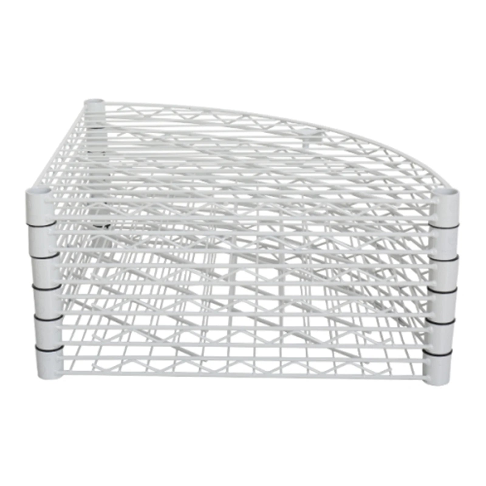 6 Tier Corner Storage Shelves, Wire Shelving Unit, Adjustable Metal Heavy Duty Free Standing Corner Storage Display Chrome Rack for Laundry Bathroom Kitchen Pantry Closet, Chrome